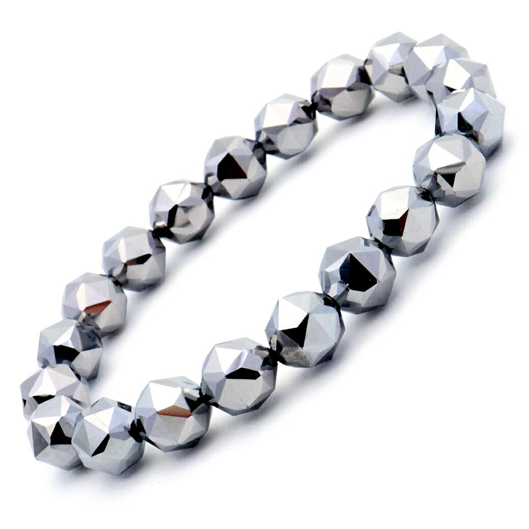 テラヘルツ鉱石 ブレスレット 10mm スターカット 健康 パワーストーン 天然石 テラヘルツ Terahertz テラヘルツ波 送料無料 父の日 贈り物 ギフ...