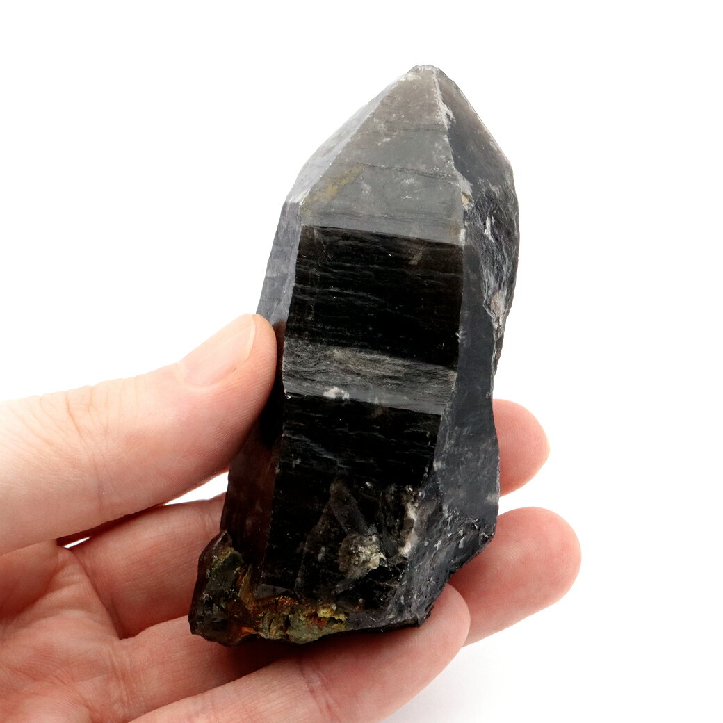 モリオン 黒水晶 原石 ポイント 山東省産 157g 1点物 浄化 魔除け 天然石 パワーストーン Morion quartz