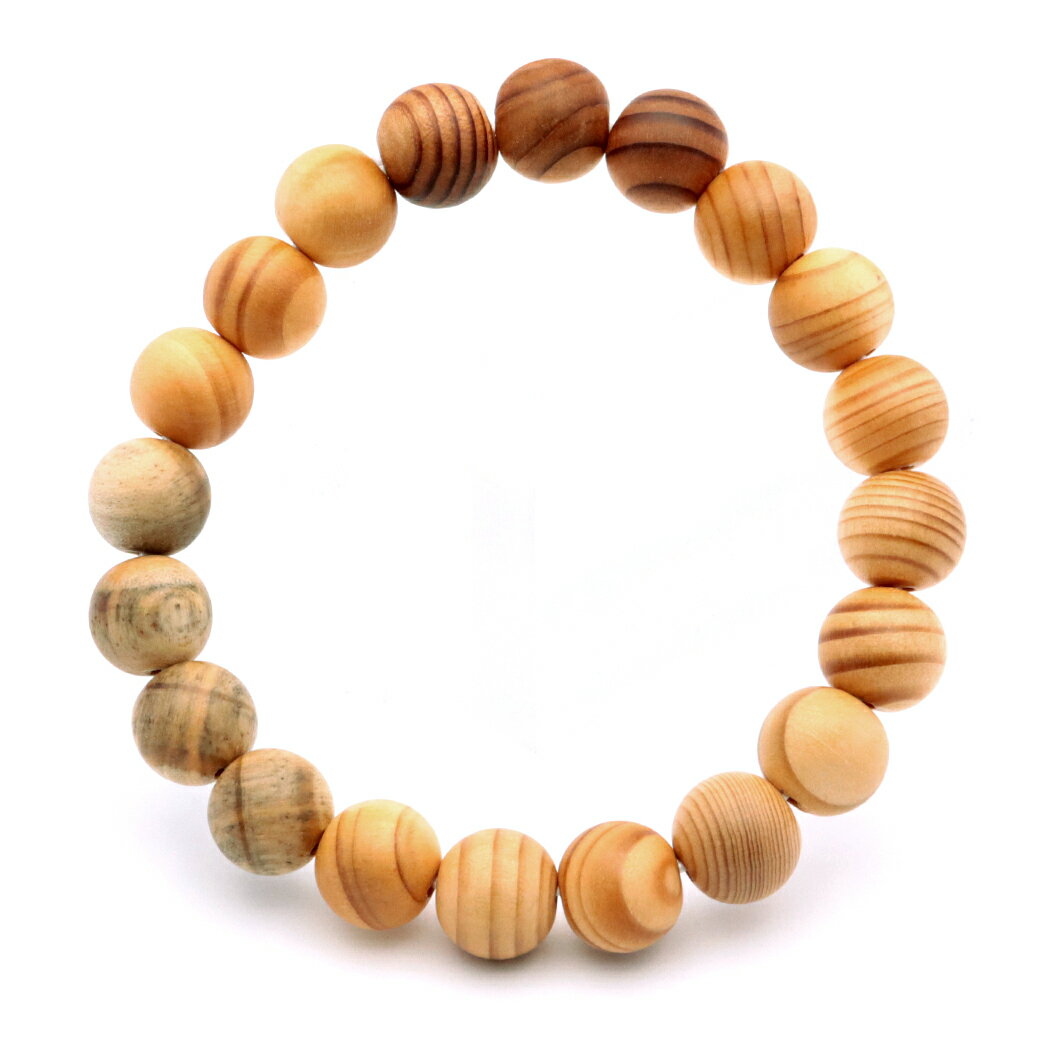 高野山 六木 りくぼく ブレスレット 11mm 木箱付き 世界遺産 金剛峯寺 念珠 天然 パワーストーン Koyasan ウッドブレス 送料無料 父の日 贈り物...