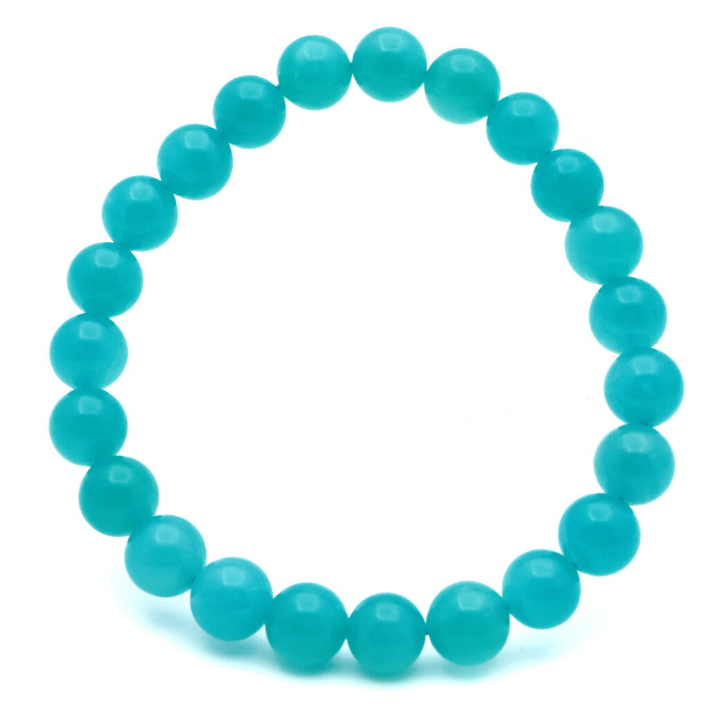 Fortune Telling - アマゾナイト ブレスレット 8mm ブラジル産 天然石 天河石 てんがせき パワーストーン Amazonite 数珠 レディース メンズ 送料無料 贈り物 ギフト プレゼント 母の日
