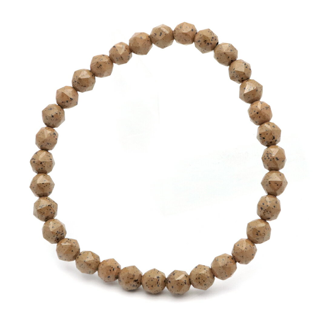 北投石 ブレスレット 6mm 橙色 オレンジ スターカット マイナスイオン ホルミシス効果 台湾産 セラミック パワーストーン 天然石 ラジウム Hokutolite 送料無料 贈り物 ギフト プレゼント クリスマス