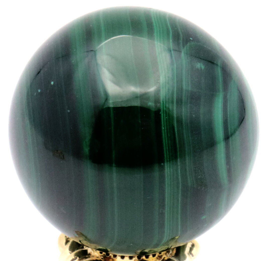 マラカイト 天眼 丸玉 直径32mm 台座付き ザイール産 天然石 孔雀石 置き物 インテリア パワーストーン 1点もの 贈り物 ギフト プレゼント クリスマス