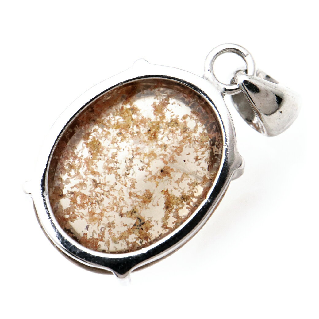 ガーデンクォーツ ペンダント 庭園 水晶 天然石 ネックレス 1点物 Silver925 自然の芸術 父の日 贈り物 ギフト プレゼント