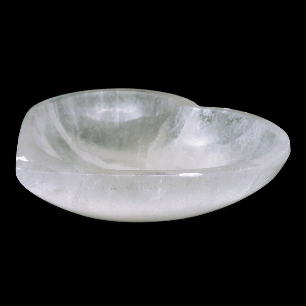 セレナイト 皿 ハート お皿 浄化皿 小皿 ヒーリング 置き物 モロッコ産 置物 浄化グッズ さざれ用 オブジェ 透石膏 天然ジプサム スピリチュアル 浄化用 癒し 父の日 贈り物 ギフト プレゼント