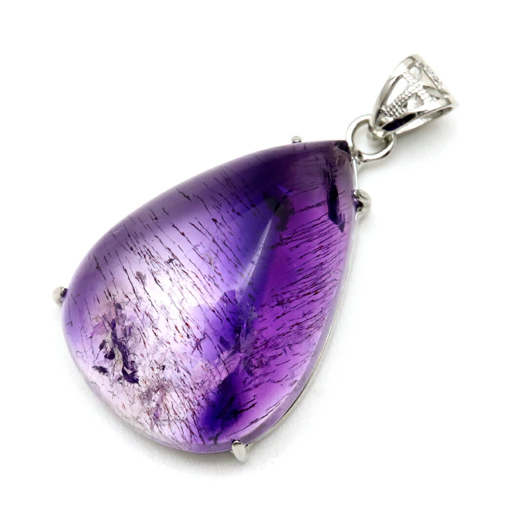 スーパーセブン ネックレス 天然石 ペンダント AAA Silver925 チェーン付き 1点物 母の日 贈り物 ギフト プレゼント