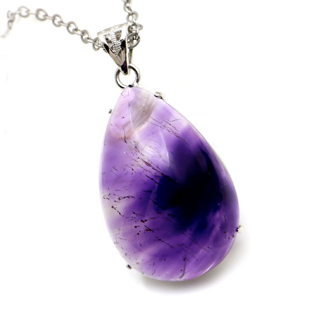 スーパーセブン ネックレス 天然石 ペンダント AAA Silver925 チェーン付き 1点物 母の日 贈り物 ギフト プレゼント