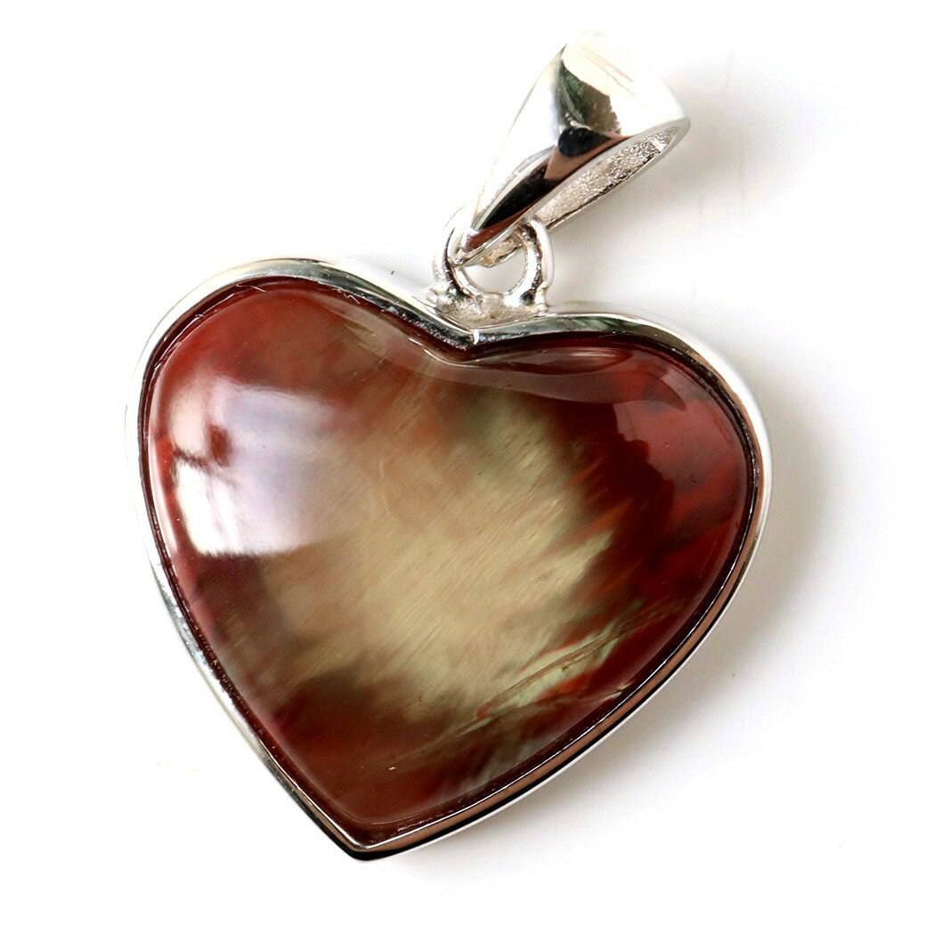 アンデシン ネックレス 天然石 ペンダント 希少 ハート型 Silver925 1点物 母の日 贈り物 ギフト プレゼント