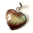 アンデシン ネックレス 天然石 ペンダント 希少 ハート型 Silver925 1点物 母の日 贈り物 ギフト プレゼント