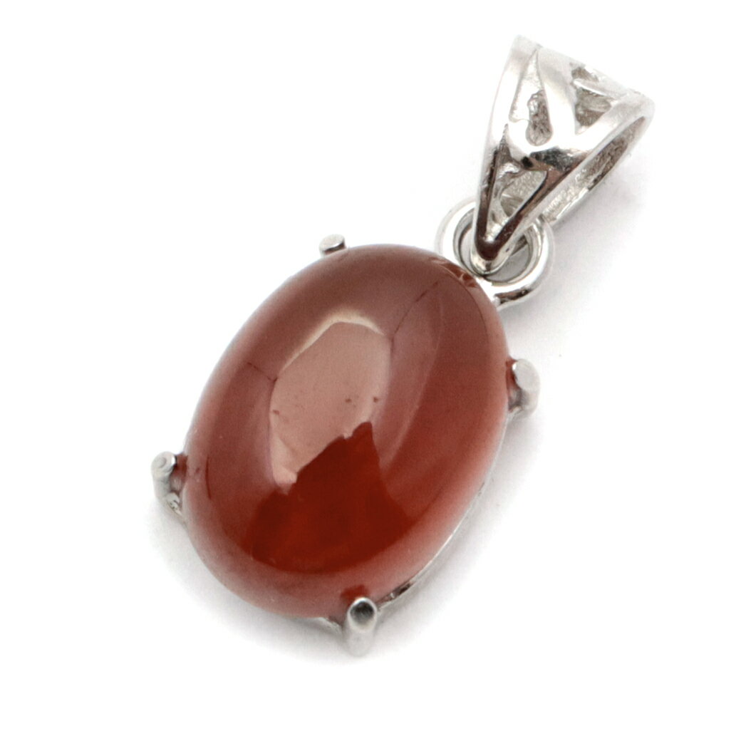 ガーネット ネックレス オレンジ 天然石 ペンダント Silver925 柘榴石 パワーストーン 1月 誕生石 garn..