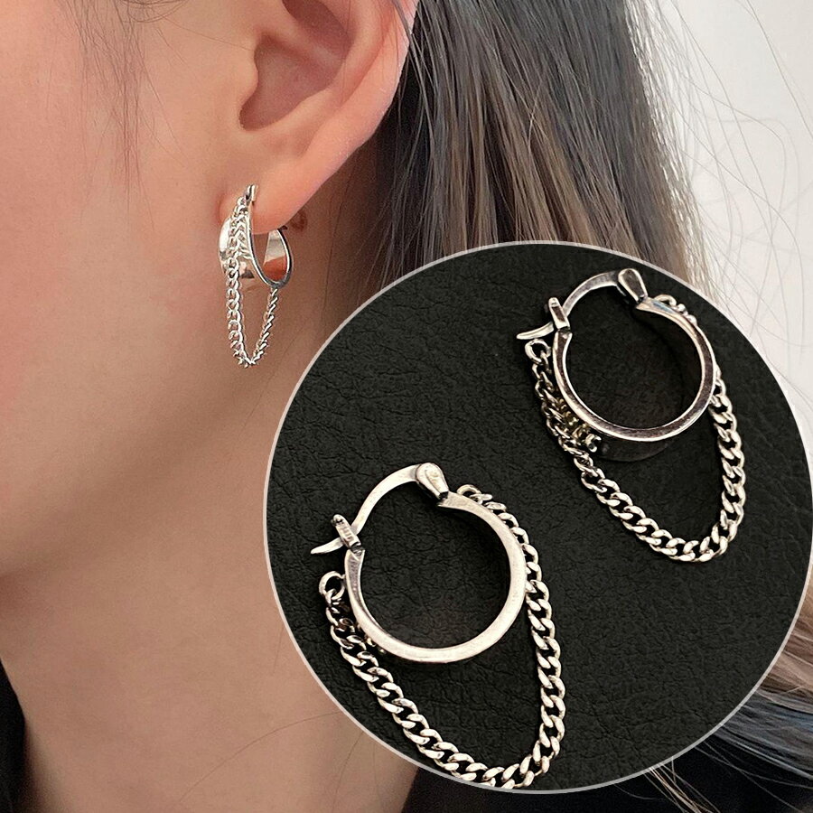 チェーンリングピアス レディース 送料無料 SLENDER スレンダ ap106