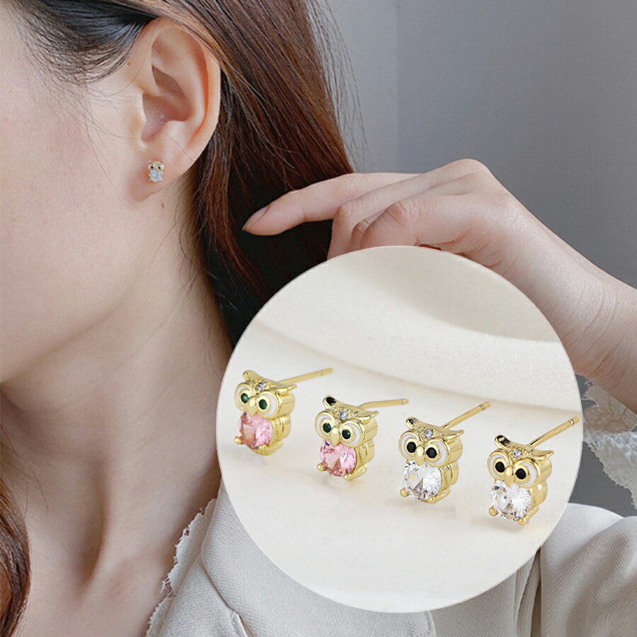 フクロウピアス幸運開運縁起物ゴール...