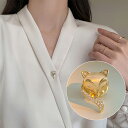 キツネミニブローチピン ラインストーン フォーマル セレモニー 胸元 ワンポイント 春夏秋冬 レディース 送料無料 SLENDER スレンダ ax041