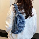 デカロゴ デニムボディボディバッグ ウエストバッグ サブバッグ 春夏秋冬 レディース メンズ ペア 男女兼用 送料無料 SLENDER スレンダ bas099