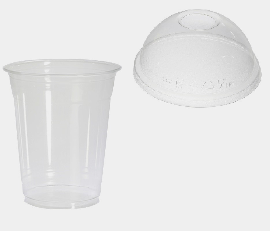 ドーム型 リッド(蓋) プラスチックカップ セッ...の商品画像