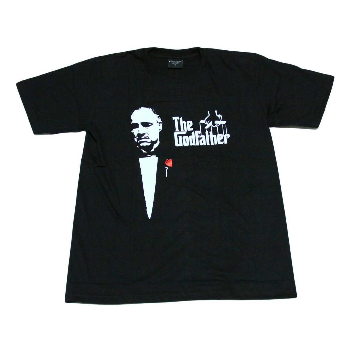 Broadway 映画Tシャツ コットンTシャツ ブラック メンズ ゴットファーザー the godfather イタリア マフィア おしゃれ スケーター ストリート系 M/L/XL 大きいサイズ 半袖