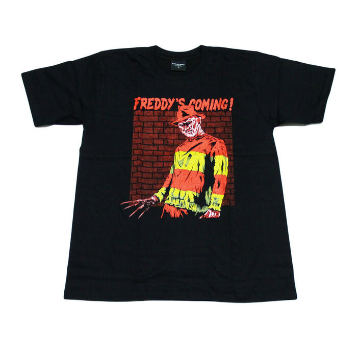 【送料無料】 Broadway 映画Tシャツ コットンTシャツ ブラック メンズ エルム街の悪夢 フレディ・クルーガー ホラー映画 アメリカ 殺人鬼 おしゃれ スケーター ストリート系 M/L/XL 大きいサイズ 半袖