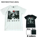 MAO MAO コットンTシャツ ホワイト ブラック メンズ ホラー映画 ジェイソン ペニーワイズ フレディー SAW ハロウィン ジョーク おもしろTシャツ アメリカ おしゃれ ストリート系 クール 半袖 M/L/XL 大きいサイズ