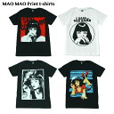 楽天メンズファッションONE SKY【送料無料】 MAO MAO コットンTシャツ ホワイト ブラック メンズ 映画Tシャツ パルプフィクション ミア ユマ・サーマン Pulp Fiction おもしろTシャツ アメリカ おしゃれ ストリート系 クール 半袖 M/L/XLサイズ