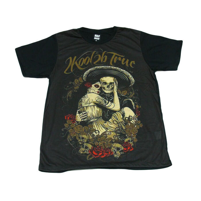 【送料無料】MAO MAO プリントTシャツ ブラック メンズ ガイコツ 救助 ヒーロー メキシコ 帽子 タトゥー ハット LOVE セクシーガール 花柄 バラ カワイイ おしゃれ ストリート系 カッコイイ クール インナー 柄物 半袖 M/L/XLサイズ