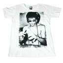 【送料無料】 MAO MAO ブルースリー コットンTシャツ プリントTシャツ ホワイト メンズ DJ カンフー 音楽 李小龍 ミュージック ヘッドホン クラブ おもしろ プリント おしゃれ ストリート系 クール 半袖 M/L/XLサイズ