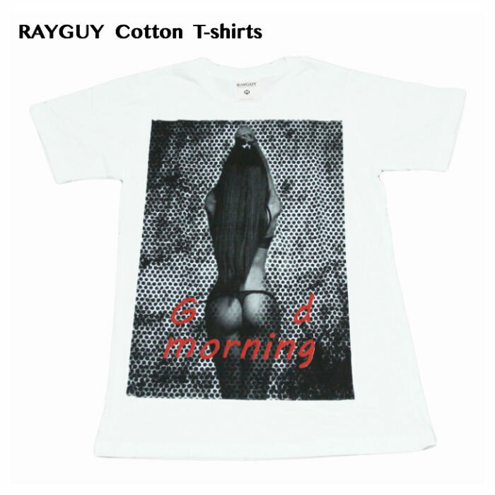 乐天商城 - 【送料無料】セクシーガール コットンTシャツ ホワイト 半袖 メンズ Tバック 下着 スタイル抜群 おしり パーティー モデル クール スーパーモデル 綺麗 かわいい おもしろプリント おしゃれ スケーター ストリート系 M/L/XLサイズ 春夏 夏服 綿 100% メンズファッション