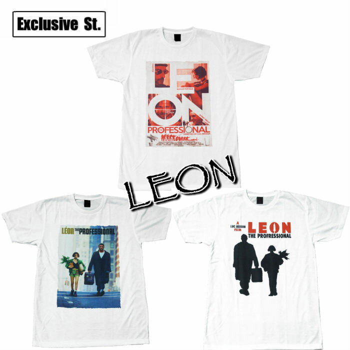 楽天メンズファッションONE SKY【送料無料】レオン 映画Tシャツ プリントTシャツ ホワイト メンズ 半袖 LEON マチルダ ジャン・レノ ナタリー・ポートマン おもしろデザイン ジョーク おしゃれ スケーター ストリート系 M/L/XLサイズ 春夏 夏物 メンズファッション レディース ユニセックス 男性