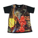 【送料無料】アイアンメイデン プリントTシャツ ブラック メンズ ヘヴィメタル バンド イングランド IRON MAIDEN ヘビメタ ライブ おしゃれ ストリート系 カッコイイ クール インナー 柄物 半袖 M/L/XLサイズ 男女兼用 ユニセックス