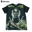 【送料無料】フロイド・メイウェザー プリントTシャツ ブラック メンズ アメリカ ボクシング チャンピオン Mayweather マニア コレクター かわいい おもしろプリント おしゃれ ストリート系 M/L/XLサイズ 半袖