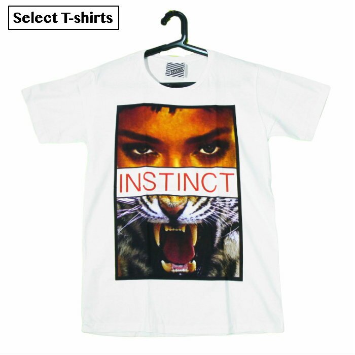 乐天商城 - 【送料無料】アニマル プリントTシャツ ホワイト メンズ セクシーガール 本能 2面性 動物 ファッション かっこいい インスタ 写真 おもしろデザイン ジョーク おしゃれ スケーター ストリート系 男女兼用 ユニセックス M/Lサイズ 半袖