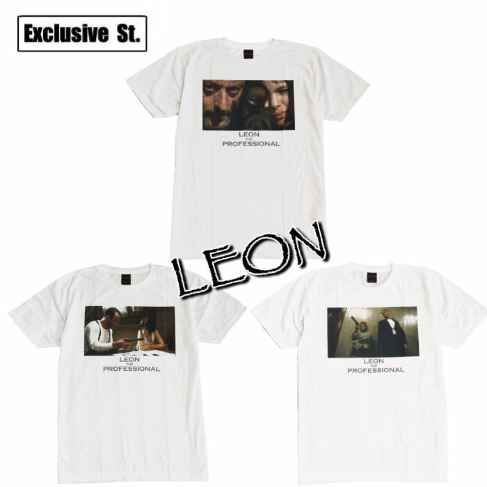 【送料無料】レオン 映画 プリントTシャツ ホワイト メンズ 半袖 マチルダ LEON ジャン レノ プロ 殺し屋 名作 ナタリー ポートマン アメリカ デザイン かっこいい おしゃれ ストリート系 M/L/XLサイズ 春夏 夏物 メンズファッション レディース ユニセックス 男性