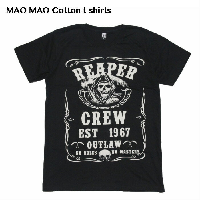 【送料無料】サンズ・オブ・アナーキー コットンTシャツ ブラック メンズ アメリカ ドラマ バイカー バイク カリフォルニア チャーミング ギャング おしゃれ かっこいい ストリート系 クール 半袖 M/L/XLサイズ 男女兼用 ユニセックス ブラック