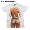 【送料無料】プリントTシャツ セクシーガール ホワイト メンズ 金髪美女 Tバック 水着 ビーチ 海 夏 エロかっこいい おもしろTシャツ おしゃれ ストリート系 かわいい クール 柄物 半袖 M/L/XLサイズ 男女兼用 ユニセックス