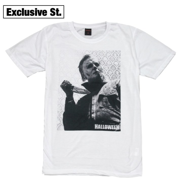 【送料無料】ハロウィン ブギーマン ホラー映画Tシャツ 殺人鬼 おもしろ プリントTシャツ ホワイト メンズ 半袖 名作 ストリート系 M/L/XLサイズ 春夏 夏物 メンズファッション レディース ユニセックス 男性