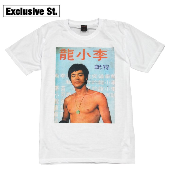 【送料無料】ブルースリー 映画Tシャツ 李小龍 武道家 死亡遊戯 燃えよドラゴン おもしろ プリントTシャツ ホワイト メンズ 半袖 名作 ストリート系 M/L/XLサイズ 春夏 夏物 メンズファッション レディース ユニセックス 男性
