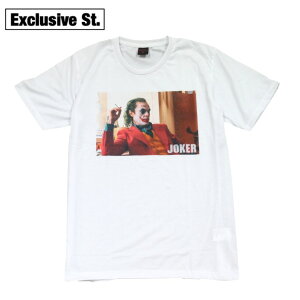【送料無料】ジョーカー JOKER 映画Tシャツ ホアキン・フェニックス ピエロ おしゃれ おもしろ プリントTシャツ ホワイト メンズ 半袖 名作 ストリート系 M/L/XLサイズ 春夏 夏物 メンズファッション レディース ユニセックス 男性