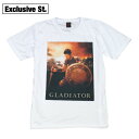 【送料無料】グラディエーター 映画Tシャツ ラッセル・クロウ 剣闘士 おしゃれ おもしろ プリントTシャツ ホワイト メンズ 半袖 名作 ストリート系 M/L/XLサイズ 春夏 夏物 メンズファッション レディース ユニセックス 男性
