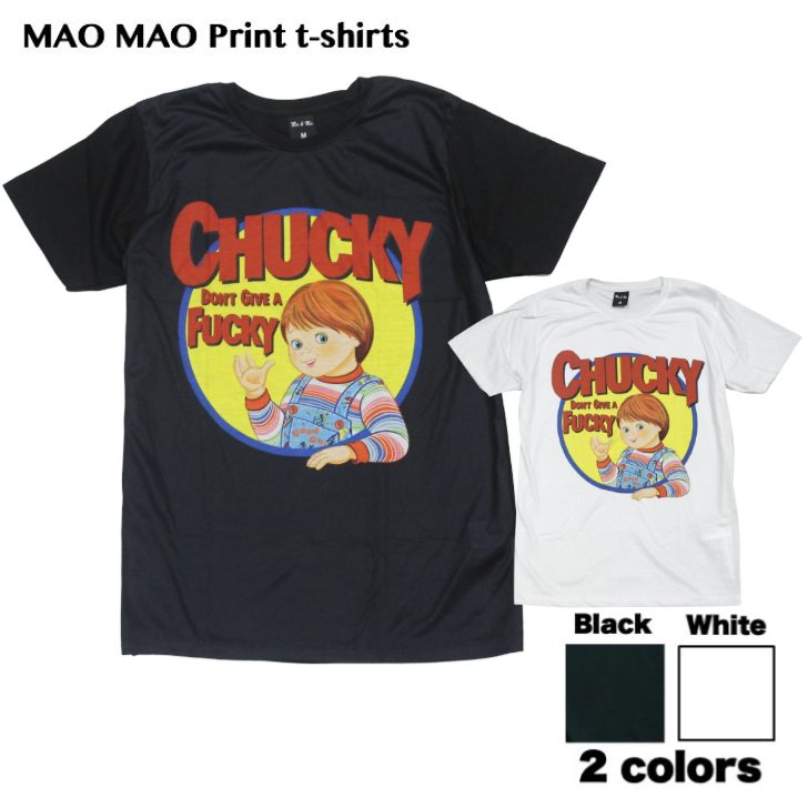 乐天商城 - 【送料無料】チャッキー 映画Tシャツ チャイルドプレイ アメコミ JOKER プリントTシャツ ホラー映画 レトロデザイン コミック ブラック ホワイト メンズ おしゃれ ストリート系 カッコイイ クール 柄物 半袖 M/L/XLサイズ