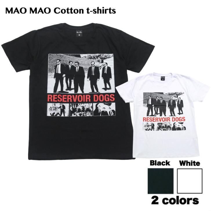 乐天商城 - 【送料無料】レザボア・ドッグス 映画Tシャツ コットンTシャツ ホワイト ブラック メンズ 男女兼用 タランティーノ 好きな映画 おしゃれ ストリート系 クール 半袖 M/L/XL 大きいサイズ