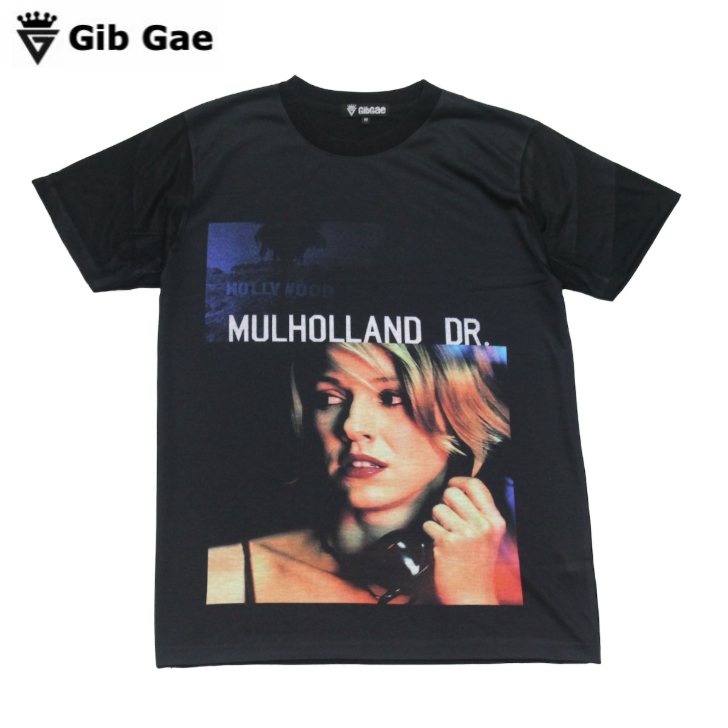 乐天商城 - 【送料無料】マルホランド・ドライブ 映画Tシャツ デイヴィッド・リンチ プリントTシャツ ブラック メンズ アメリカ おもしろプリント おしゃれ ストリート系 M/L/XLサイズ 半袖 ユニセックス 男女兼用