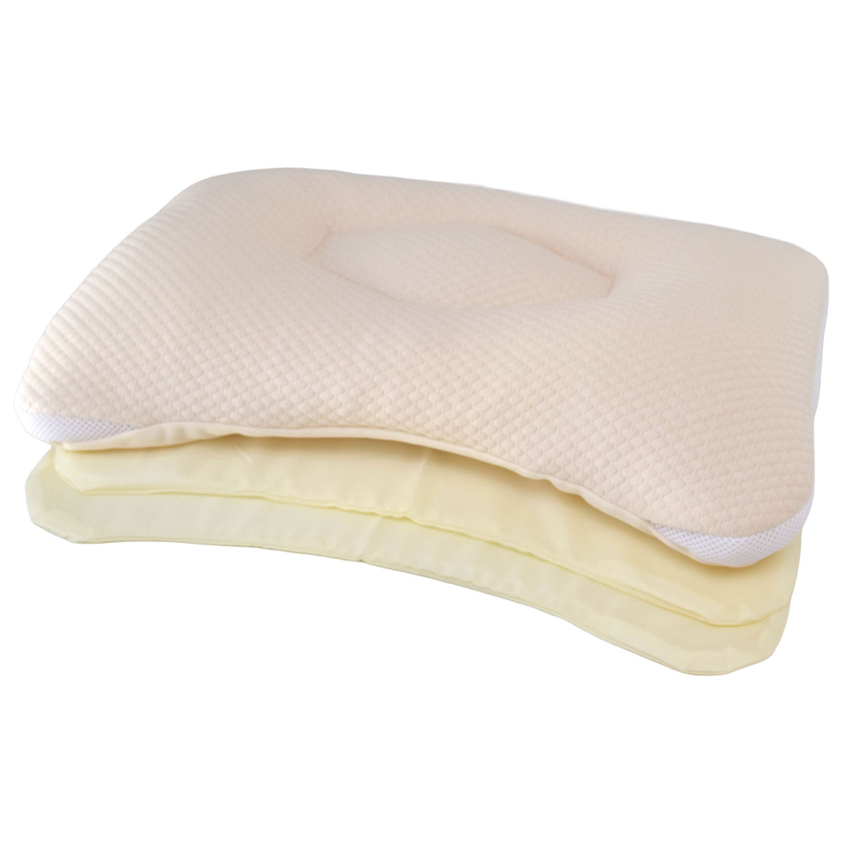 Muatsu Pillows - わたしのフィット枕 2枚の高さ調節シートで、高さを3段階に調節