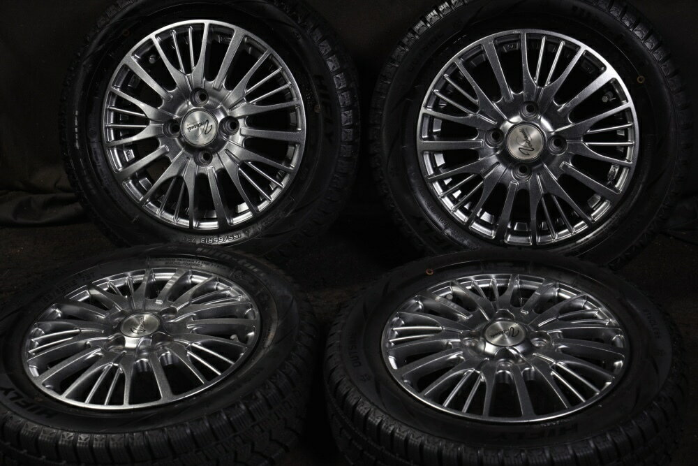【中古】★バリ山 155/65R13 HIFLY 2021年製スタッドレス 4本SET オプティネイキッドライフミラムーヴモコルークスAZワゴンREKワゴンMRワゴンアルト