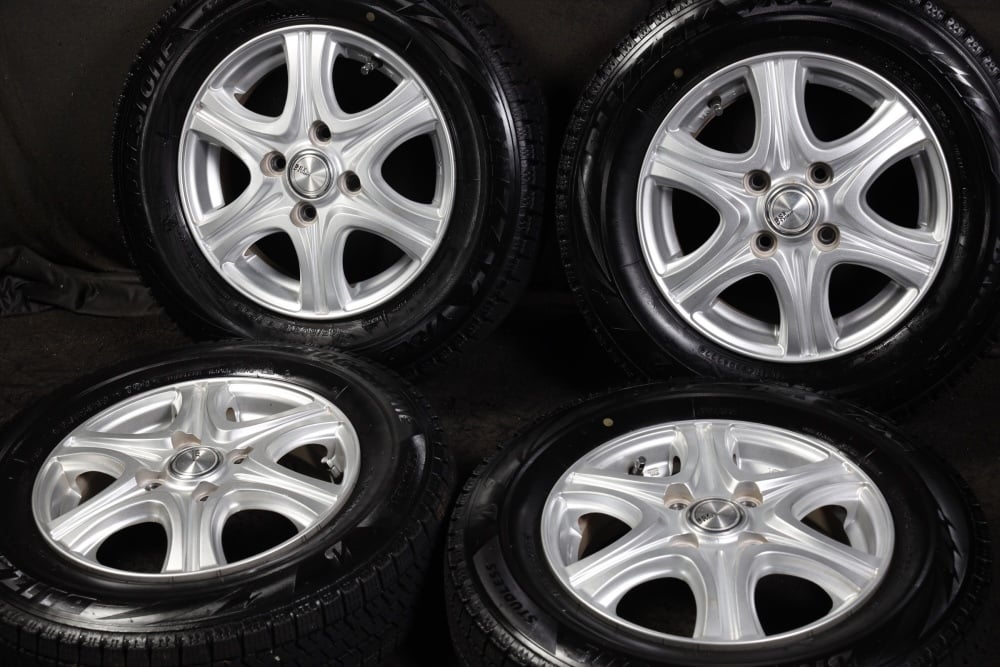 【中古】★バリ山 145/80R13 ブリヂストン スタッドレス VRX2 2022年製 デュエットN-BOXモコフレアワゴ..