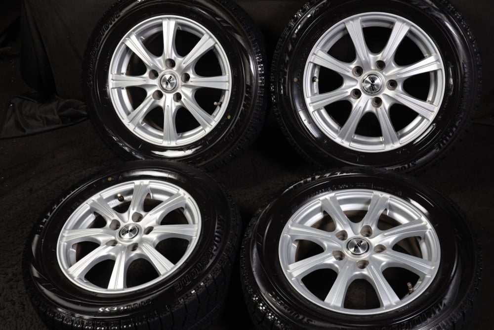 【中古】★バリ山 195/65R15 ブリヂストン VRX 2020年製 スタッドレス オーリスアイシスエスクァイアノアヴォクシーセレナステップワゴン等