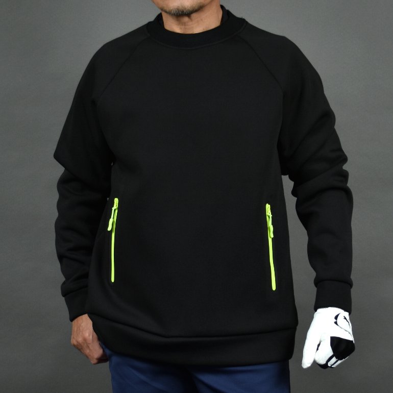 送料無料【パシャ売りサンプル在庫処分】アウトレット/防寒裏起毛 バックプリントZIP付ポンチ素材プルオーバージャケット/ブラック/Lサイズ(S-S886215)メンズ 在庫処分 サンプル 返品不可 サンタリート