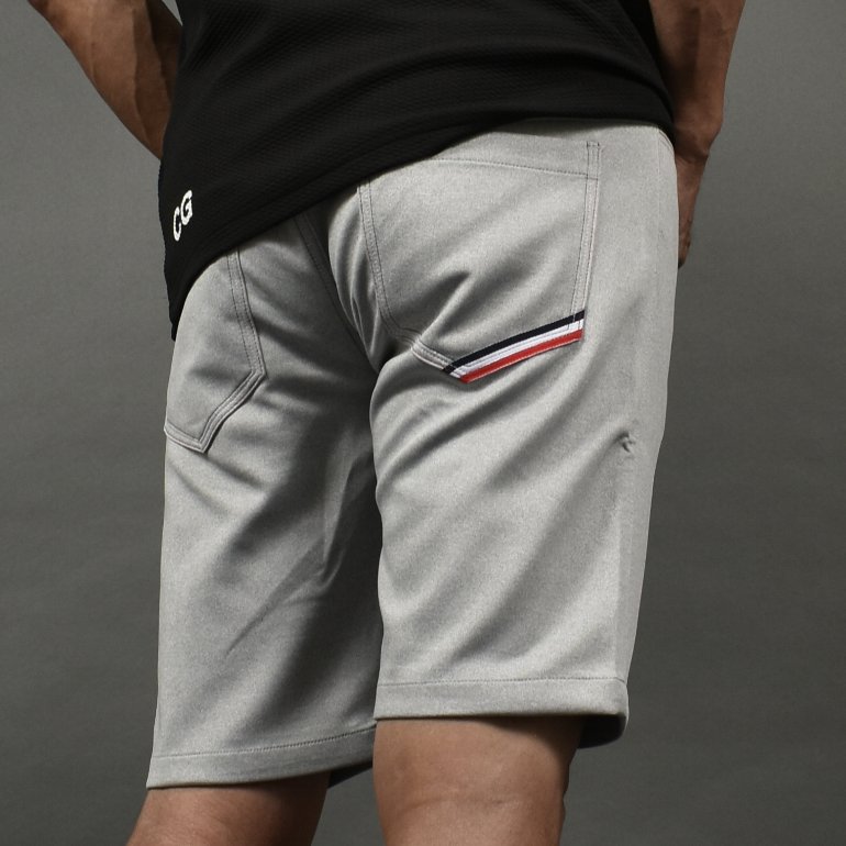 ---- ギフト用の包袋をご一緒にいかがでしょうか ----素材 ポリエステル95％ ポリウレタン5％ サイズ腰骨周りヒップ股上股下渡り裾幅 M 76～84 102 25 25 29 22 ※商品ページの説明画像を使用しておりますが、 　カラーは杢グレーのみのお取り扱いとなります。 ※撮影サンプル品のためアウトレットでの出品になります。 こちらの商品は特別ご奉仕品となりますので返品交換不可です。通常商品との同時注文は発送まで1週間程度お時間がかかる場合がございます。【お急ぎの場合は単品でのご注文をお願いします】予めご了承ください。