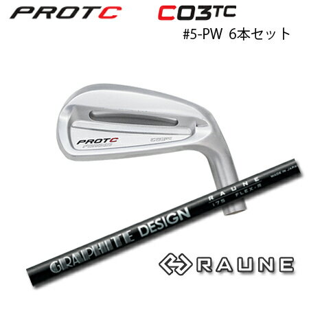 Rakuten - PROTOCONCEPT(プロトコンセプト) C03TC FORGED IRON #5-PW(6本セット) + RAUNE i60/i75/i90【カスタムオーダー】