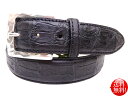 ★SILVANO BIAGINI★ ワニ革 イタリア製 カイマン 背ワニベルト(40mm幅) 【ブラック】黒 マット メンズ レディース 本革 エキゾチックレザー 爬虫類 牛革 カット対応 カジュアル 個性的 本革 イタリアンバックル 送料無料 ハンドメイド
