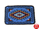 ★NAVAJO★ ナバホ族 ハンドメイド ビーズワーク スクエアバックル 40mm幅対応 メンズ レディース インディアンジュエリー ネイティブ ネイティブ柄 ...