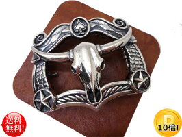 特別SALE★JeffDeeganDesign★ハンドメイドロングホーンスカルシルバーバックルメンズアーティストウエスタンカントリーロックスカルカウボーイバイカー衣装上野アメ横石原商店送料無料