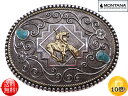 ■MONTANA■ Country Roads ターコイズ エンド オブ トレイル バックル 38mm幅対応 メンズ レディース インディアン ネイティブアメリ...